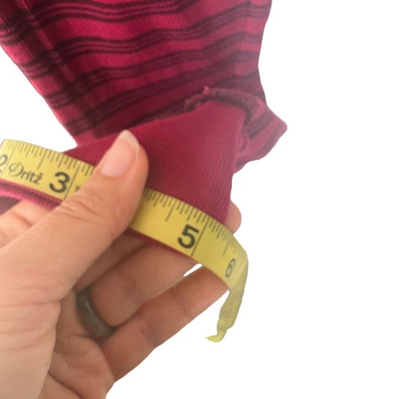 Sundance Red Black Stripe Thermal Knit Lounge Pants Medium - Picture 7 of 9